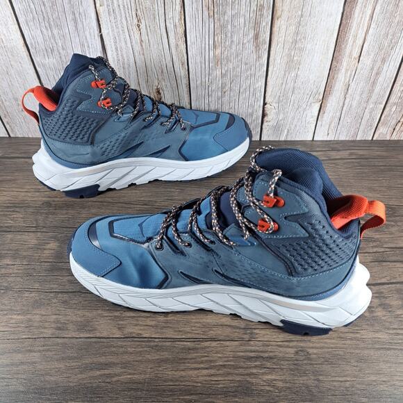 Hoka One Anacapa Mid GTX Hiking Boots Women's Sz 10 B Real Teal Outer Space (VGC - Picture 5 of 9